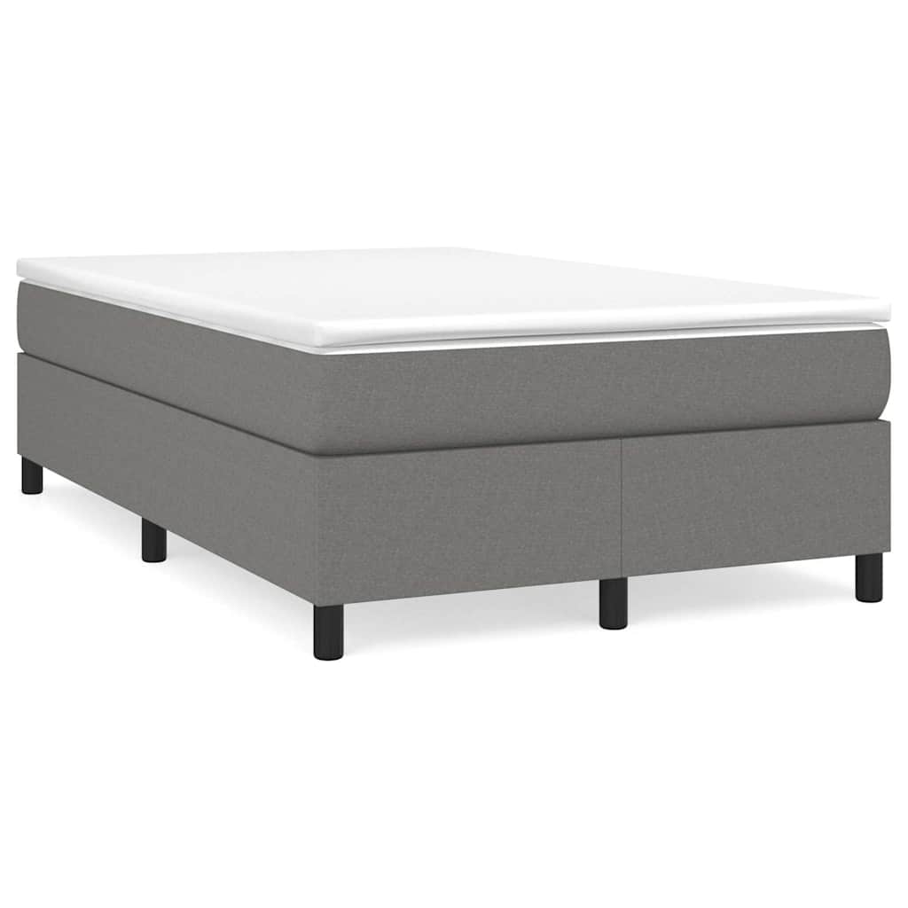 Vidaxl boxspring bed 120x200 cm stof donkergrijs