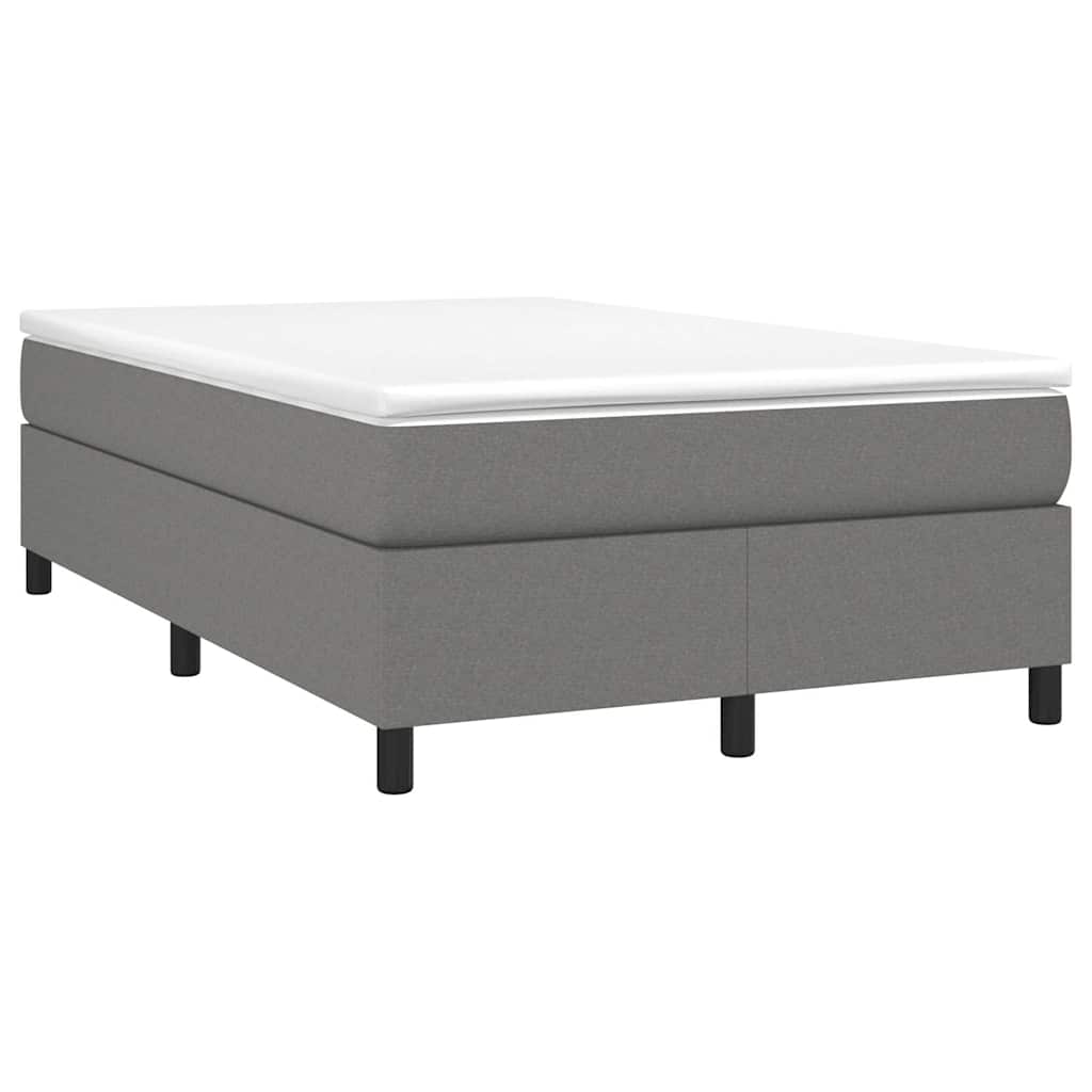 Vidaxl boxspring bed 120x200 cm stof donkergrijs