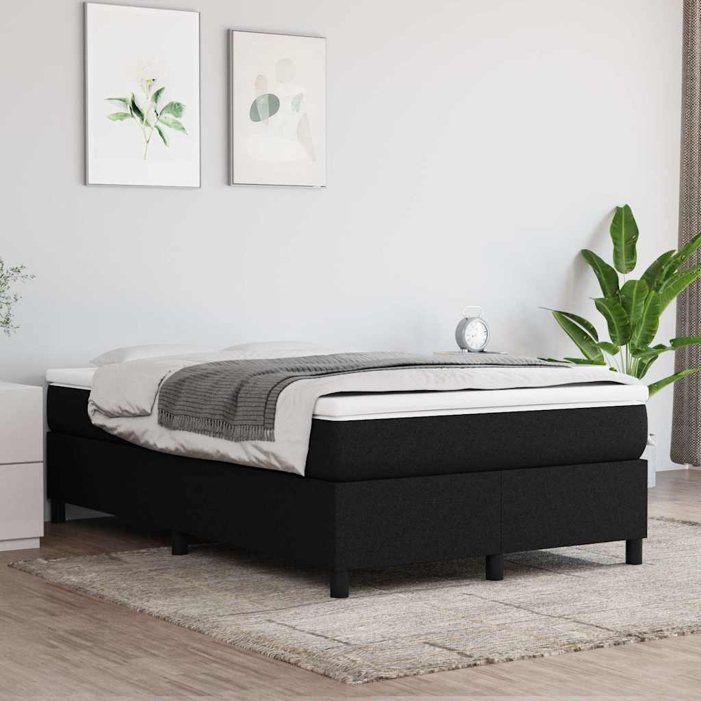 Vidaxl boxspring bed 120x200 cm stof zwart