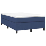 Vidaxl boxspring bed 120x200 cm stof blauw