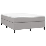 Vidaxl boxspring bed stof lichtgrijs 140x200 cm