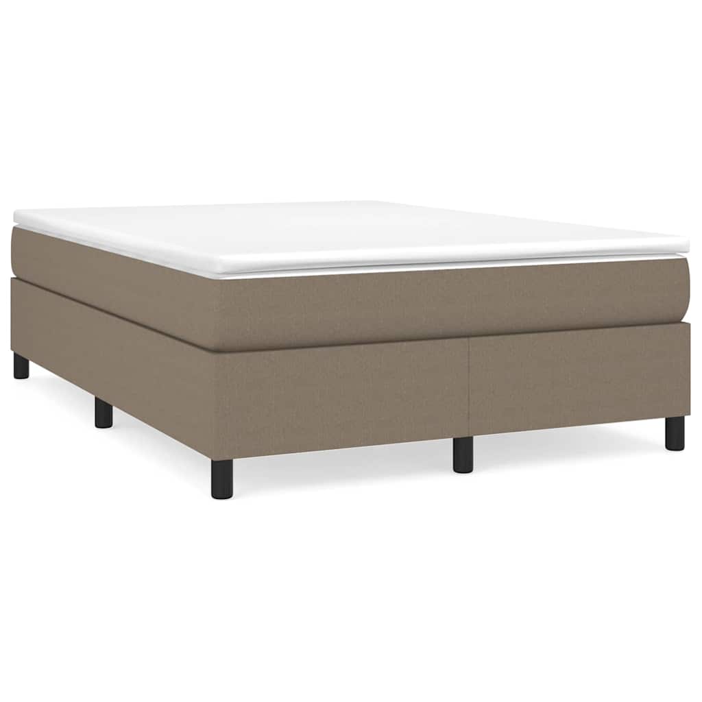 Vidaxl boxspring bed stof taupe 140x200 cm