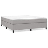 Vidaxl boxspring bed stof lichtgrijs 160x200 cm