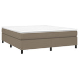 Vidaxl boxspring bed stof taupe 160x200 cm