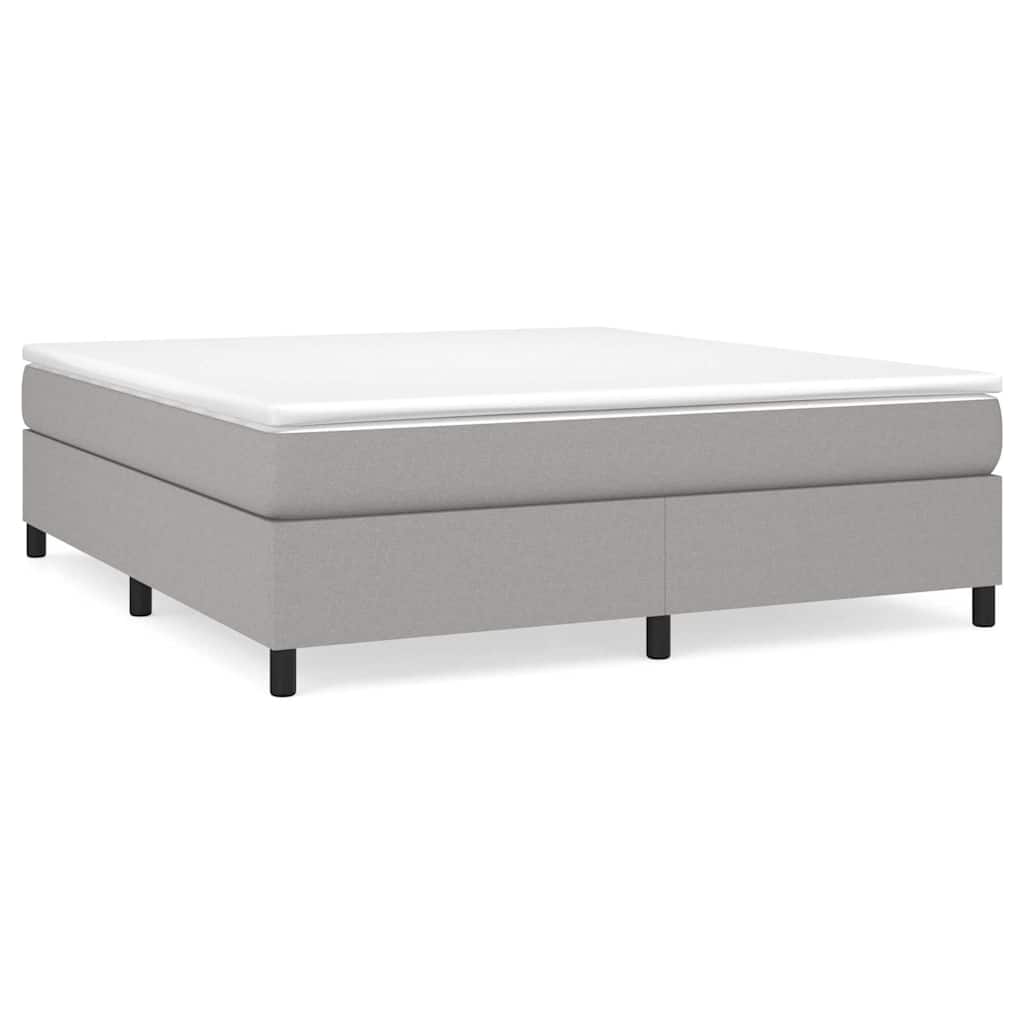 Vidaxl boxspring bed stof lichtgrijs 180x200 cm