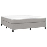 Vidaxl boxspring bed stof lichtgrijs 180x200 cm