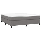 Vidaxl boxspring bed stof donkergrijs 180x200 cm