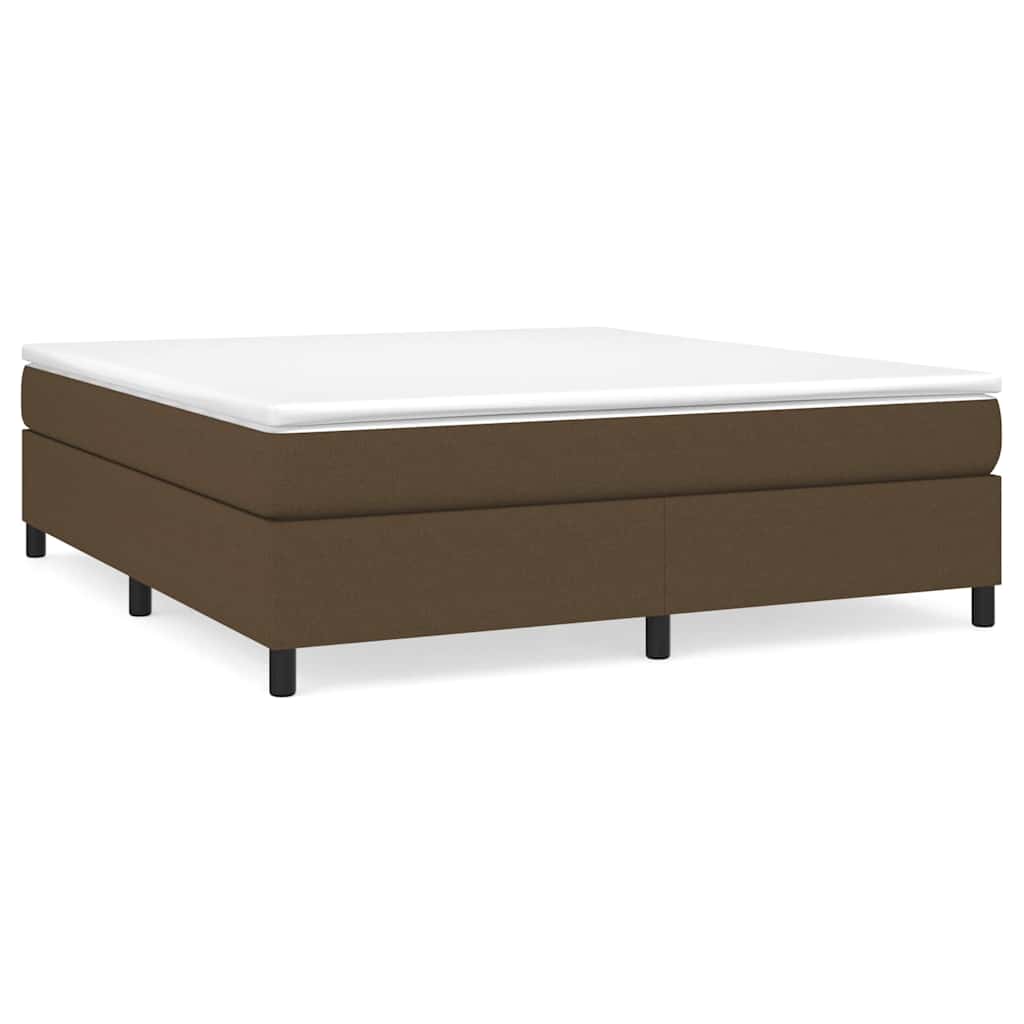 Vidaxl boxspring bed stof donkerbruin 180x200 cm