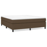 Vidaxl boxspring bed stof donkerbruin 180x200 cm