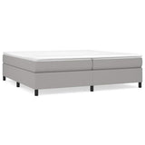 Vidaxl boxspring bed stof lichtgrijs 200x200 cm