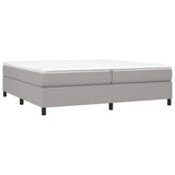 Vidaxl boxspring bed stof lichtgrijs 200x200 cm