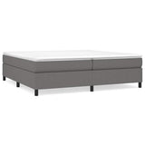 Vidaxl boxspring bed stof donkergrijs 200x200 cm