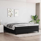 Vidaxl boxspring bed stof zwart 200x200 cm