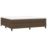 Vidaxl boxspring bed stof donkerbruin 200x200 cm
