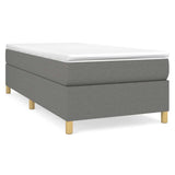 Vidaxl boxspring bed 80x200 cm stof donkergrijs
