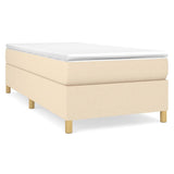 Vidaxl boxspring bed 80x200 cm stof crèmekleurig