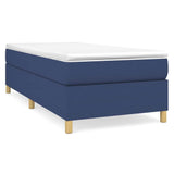 Vidaxl boxspring bed 80x200 cm stof blauw