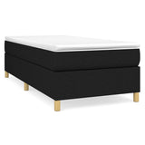 Vidaxl boxspring bed 90x190 cm stof zwart