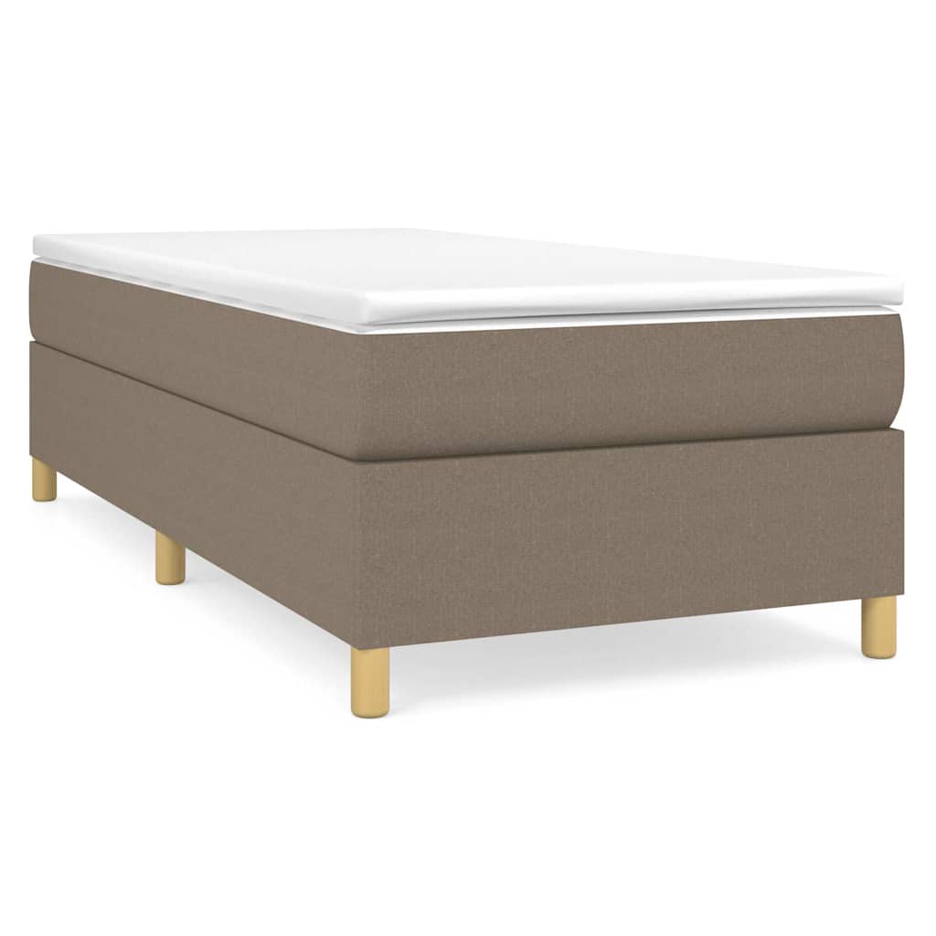 Vidaxl boxspring bed 90x200 cm stof taupe