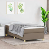 Vidaxl boxspring bed 90x200 cm stof taupe