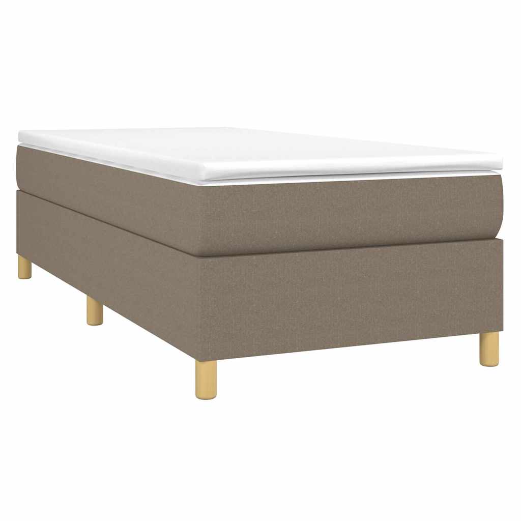 Vidaxl boxspring bed 100x200 cm stof taupe