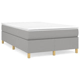 Vidaxl boxspring bed 120x200 cm stof lichtgrijs