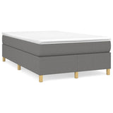 Vidaxl boxspring bed 120x200 cm stof donkergrijs