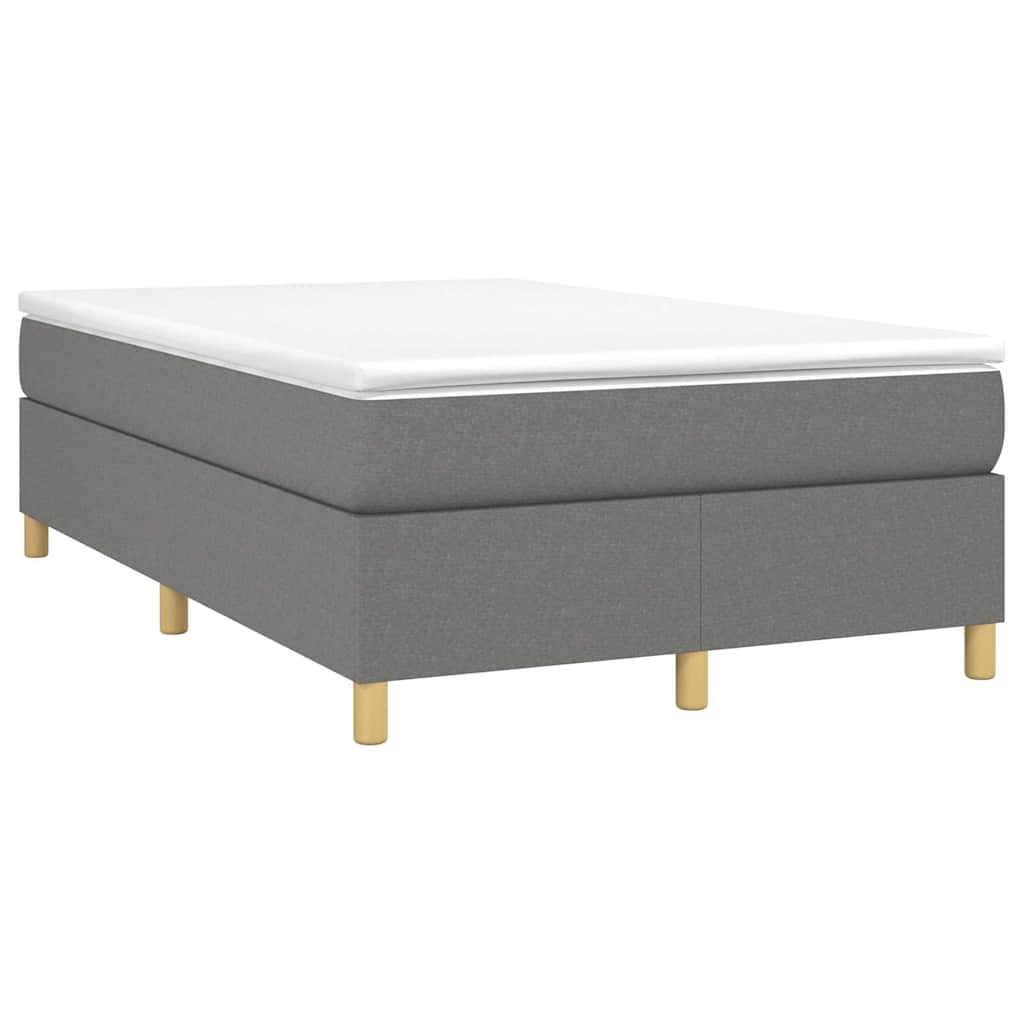 Vidaxl boxspring bed 120x200 cm stof donkergrijs
