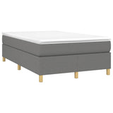 Vidaxl boxspring bed 120x200 cm stof donkergrijs