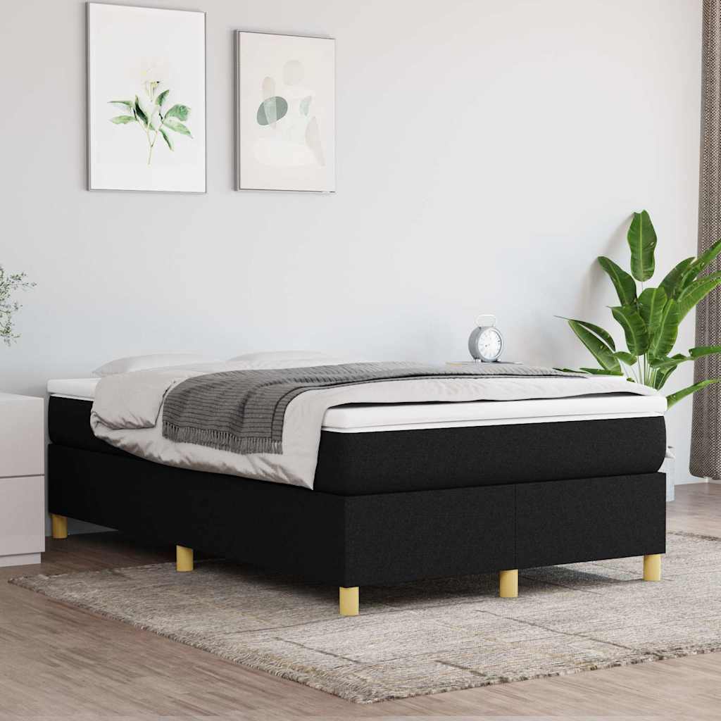 Vidaxl boxspring bed 120x200 cm stof zwart