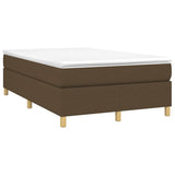 Vidaxl boxspring bed 120x200 cm stof donkerbruin