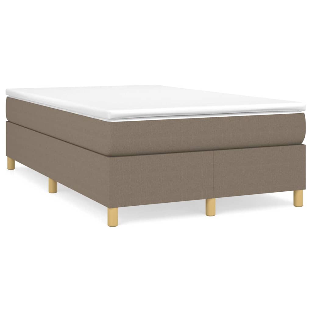 Vidaxl boxspring bed 120x200 cm stof taupe