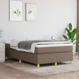 Vidaxl boxspring bed 120x200 cm stof taupe