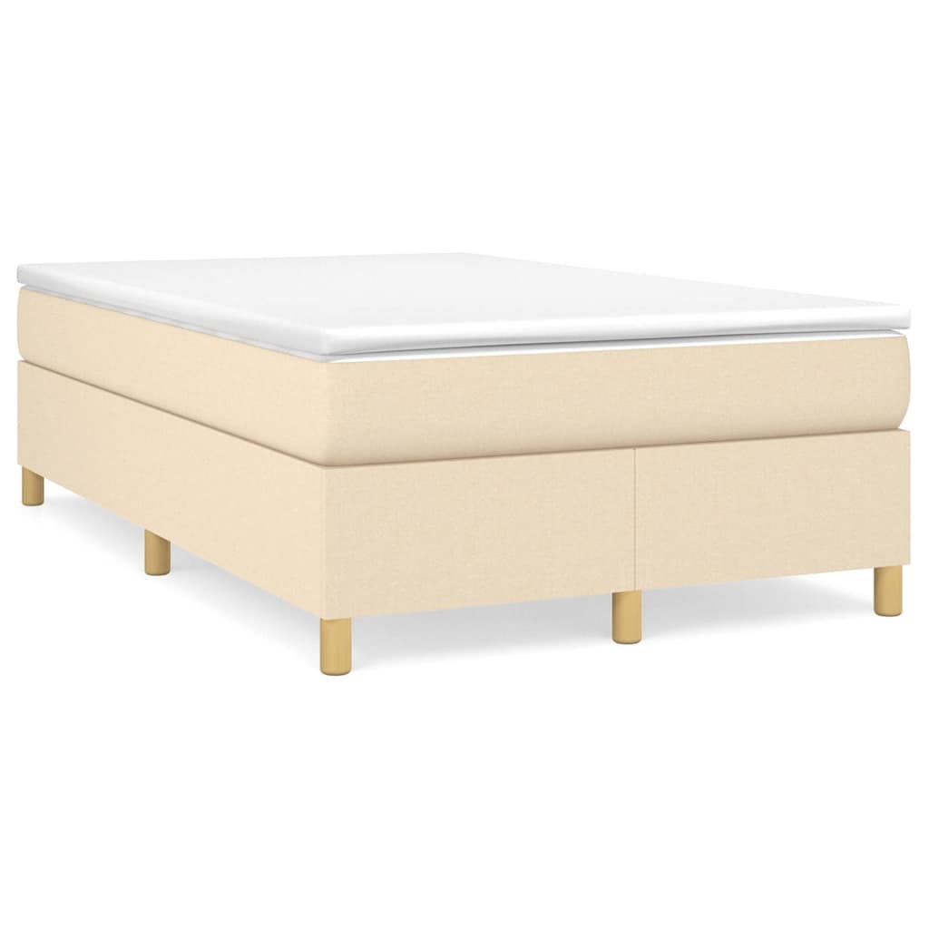 Vidaxl boxspring bed 120x200 cm stof crèmekleurig