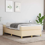 Vidaxl boxspring bed 120x200 cm stof crèmekleurig