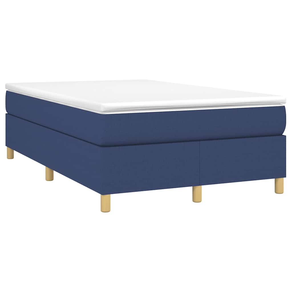 Vidaxl boxspring bed 120x200 cm stof blauw