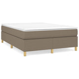 Vidaxl boxspring bed stof taupe 140x190 cm