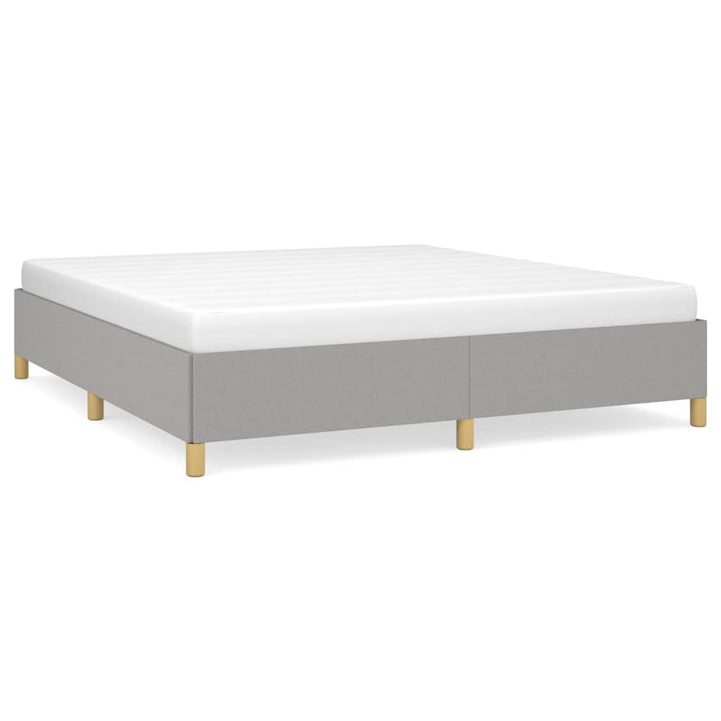 Vidaxl boxspring bed stof lichtgrijs 160x200 cm