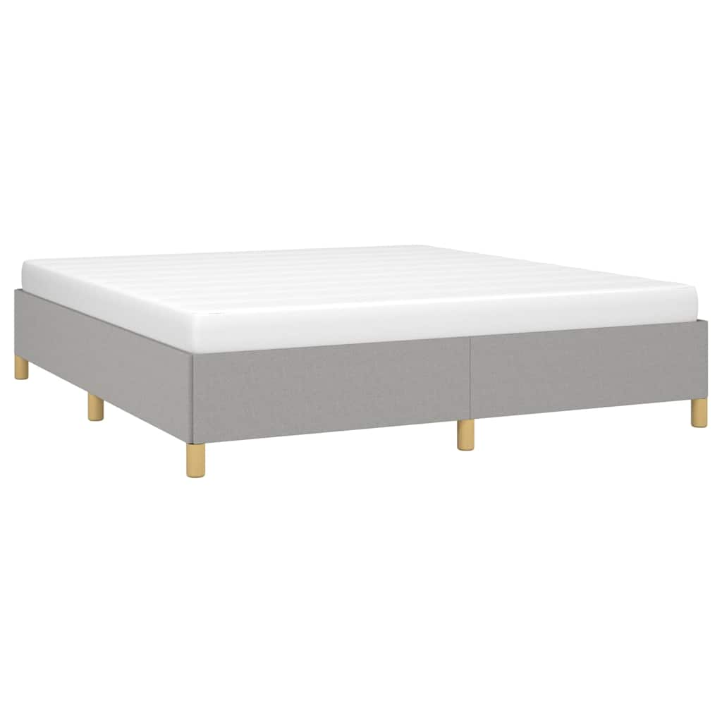 Vidaxl boxspring bed stof lichtgrijs 160x200 cm