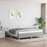 Vidaxl boxspring bed stof lichtgrijs 160x200 cm