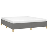 Vidaxl boxspring bed stof donkergrijs 160x200 cm