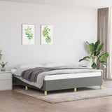 Vidaxl boxspring bed stof donkergrijs 160x200 cm