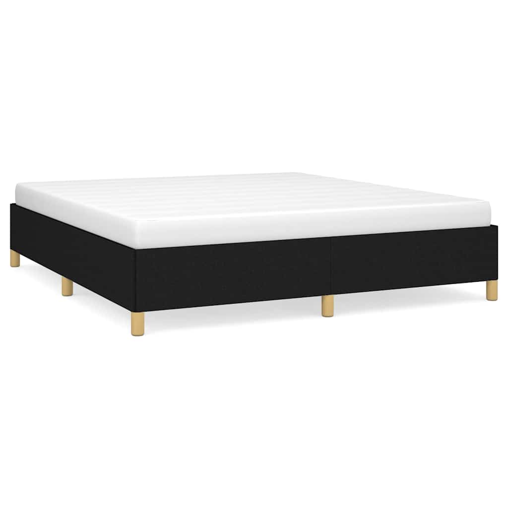 Vidaxl boxspring bed stof zwart 160x200 cm