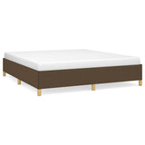 Vidaxl boxspring bed stof donkerbruin 160x200 cm