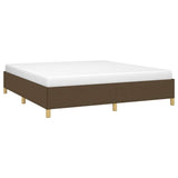 Vidaxl boxspring bed stof donkerbruin 160x200 cm