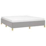 Vidaxl boxspring bed stof lichtgrijs 180x200 cm