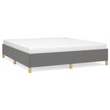 Vidaxl boxspring bed stof donkergrijs 180x200 cm