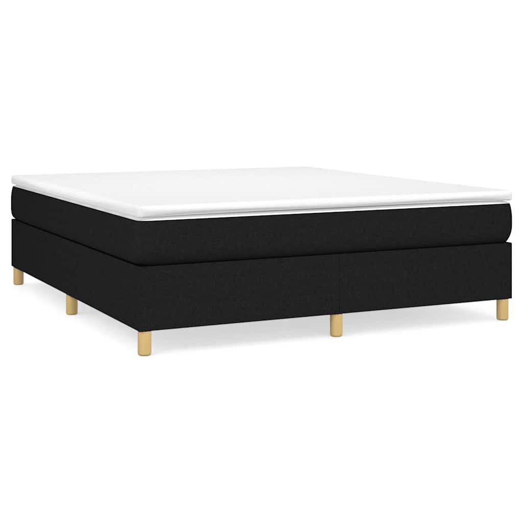 Vidaxl boxspring bed stof zwart 180x200 cm