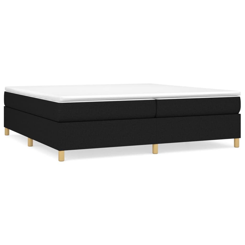 Vidaxl boxspring bed stof zwart 200x200 cm