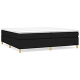 Vidaxl boxspring bed stof zwart 200x200 cm